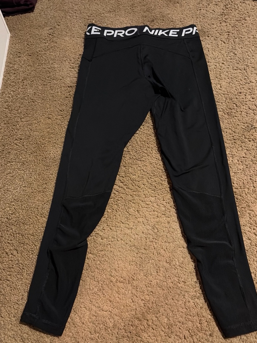 Nike Black Pro Performance Leggings with Branded Waistband